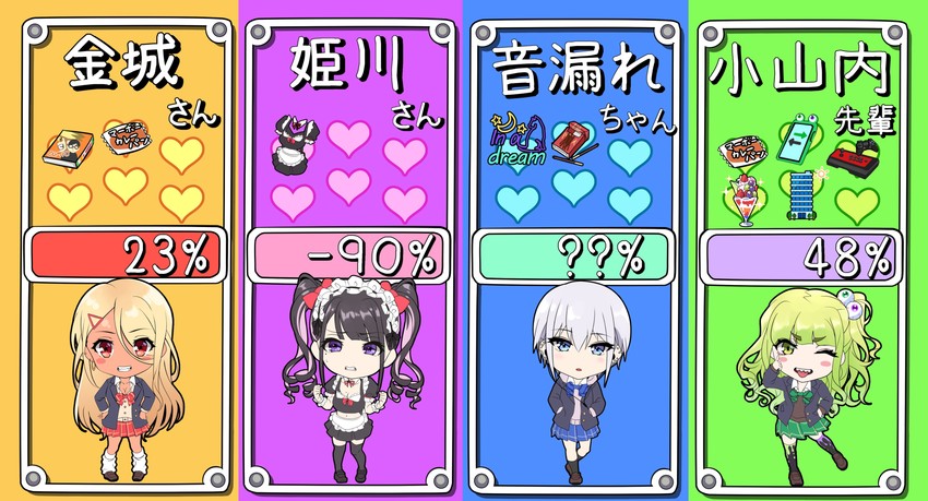 osanai, kinjyou, otomore, and himekawa (original and 2 more) drawn by shashaki