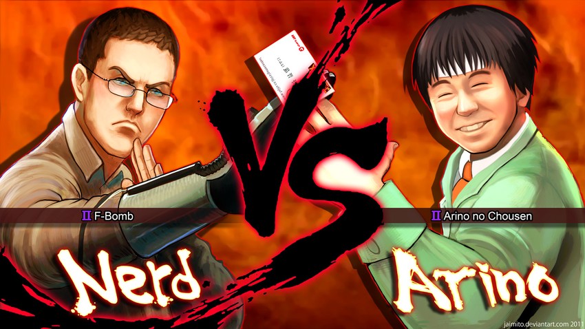 james rolfe and arino shin'ya (street fighter and 3 more) drawn by jaimito