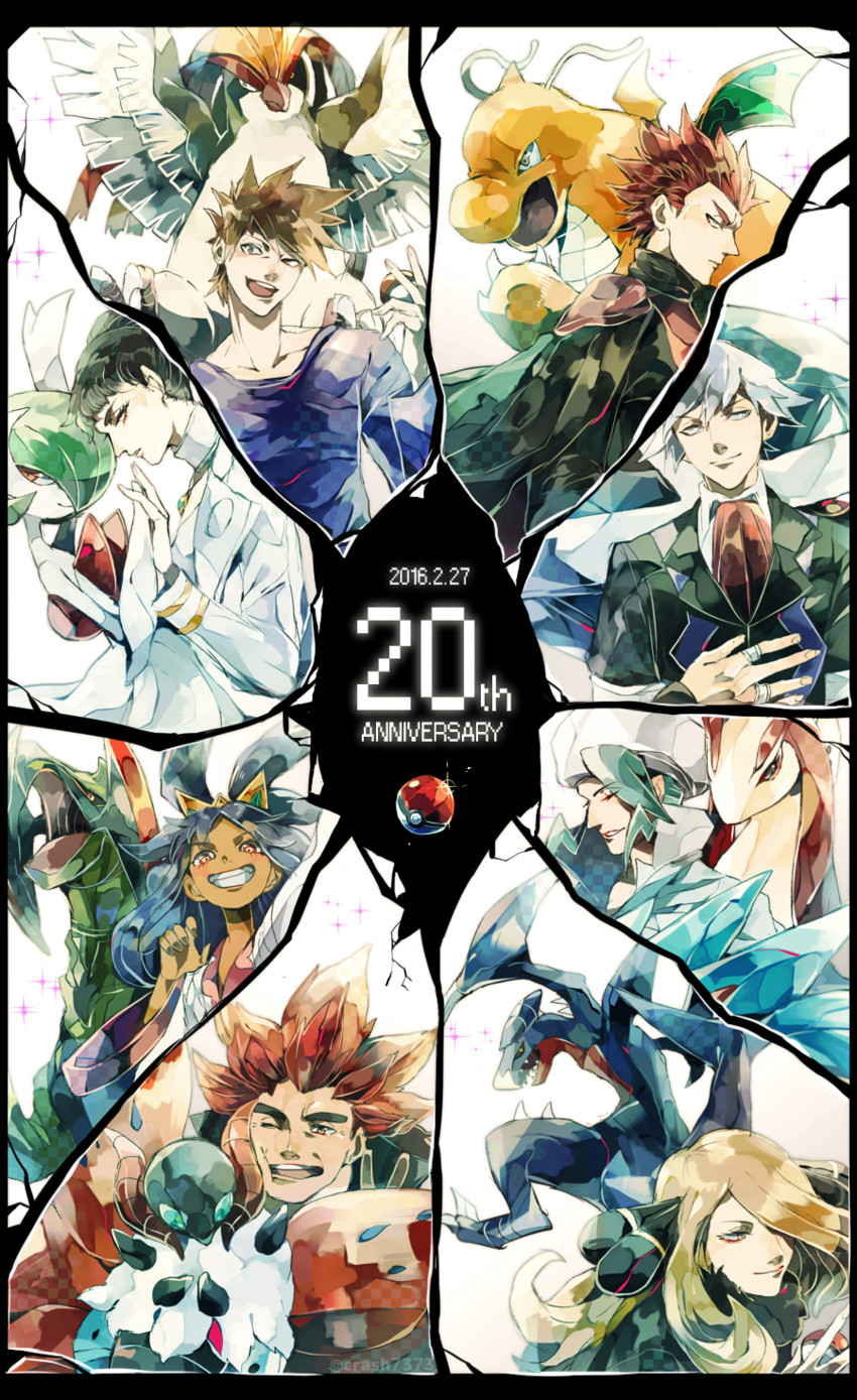 gardevoir, cynthia, blue oak, mega gardevoir, iris, and 12 more (pokemon and 7 more) drawn by manoko