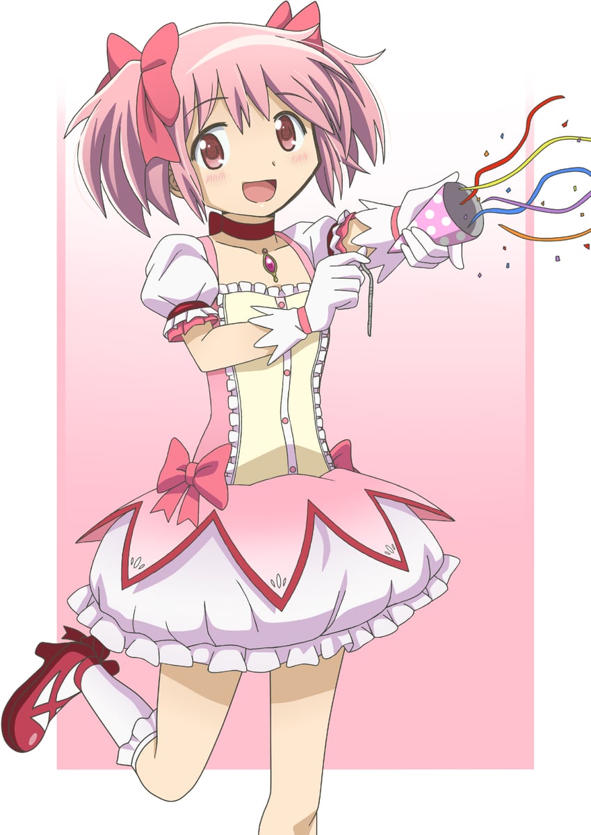 kaname madoka (mahou shoujo madoka magica) drawn by riokasen