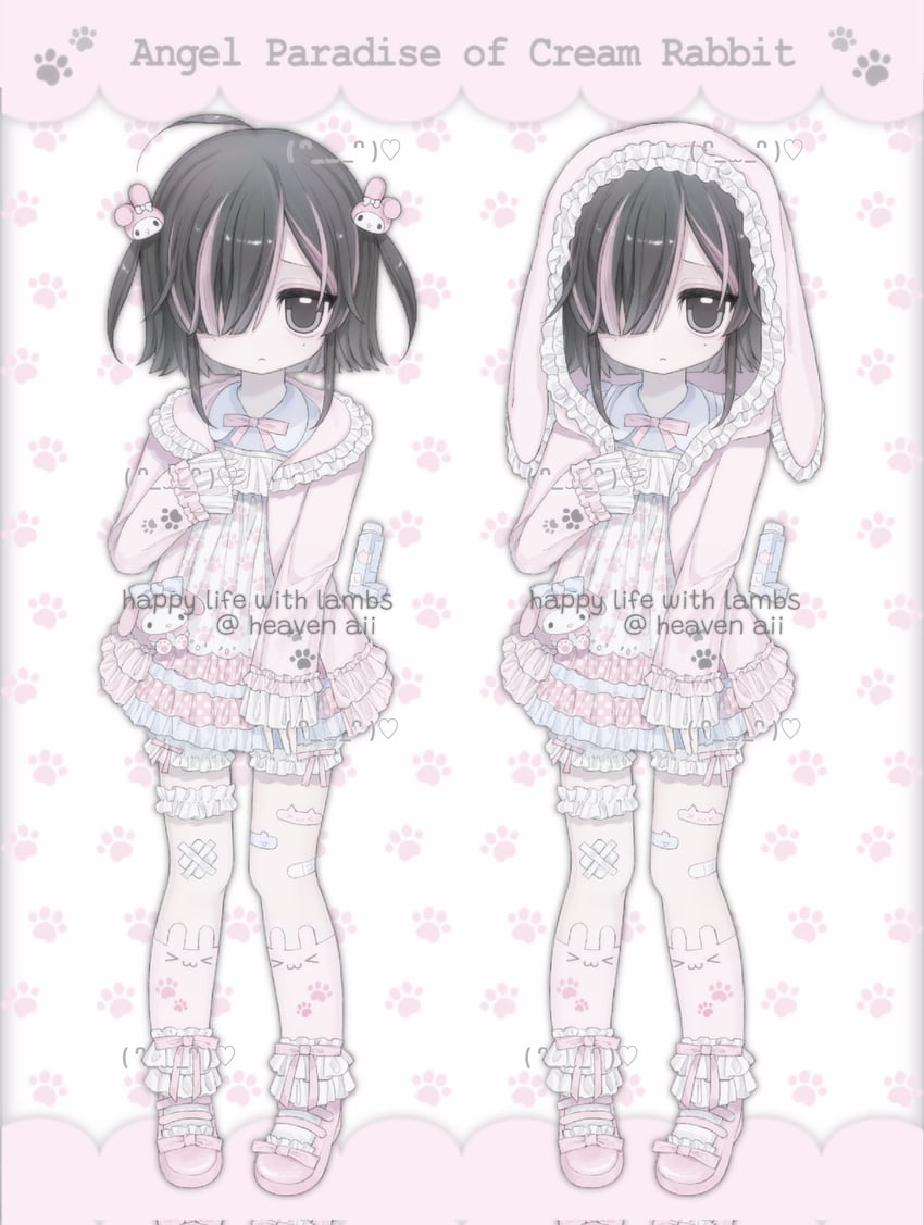 my melody (original and 2 more) drawn by aiiares