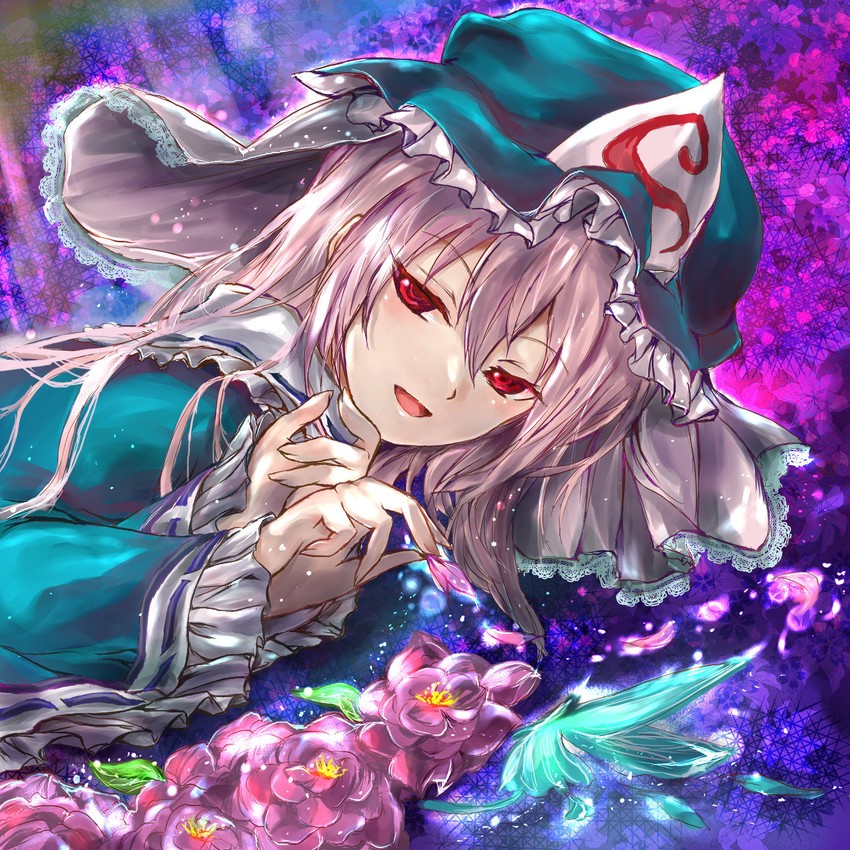 saigyouji yuyuko (touhou) drawn by ikazuchi_akira