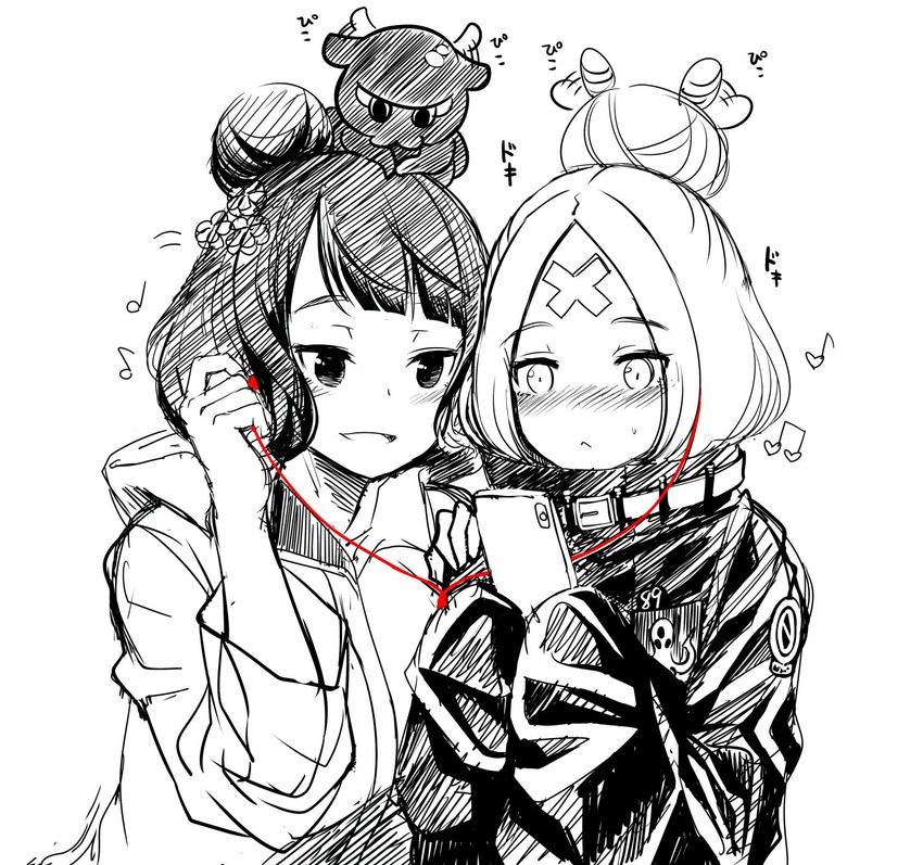 abigail williams, katsushika hokusai, and tokitarou (fate and 1 more) drawn by hitotsuki_nebura