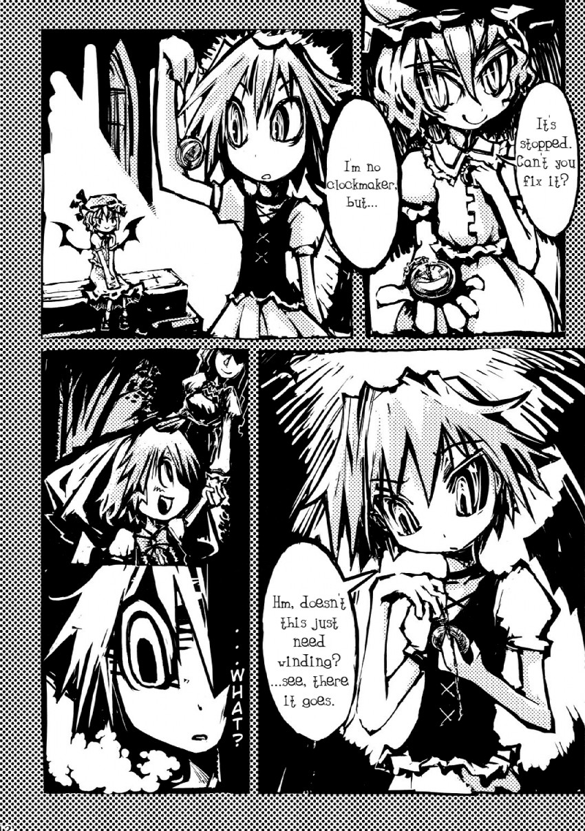 remilia scarlet and izayoi sakuya (touhou) drawn by genocide_kitten