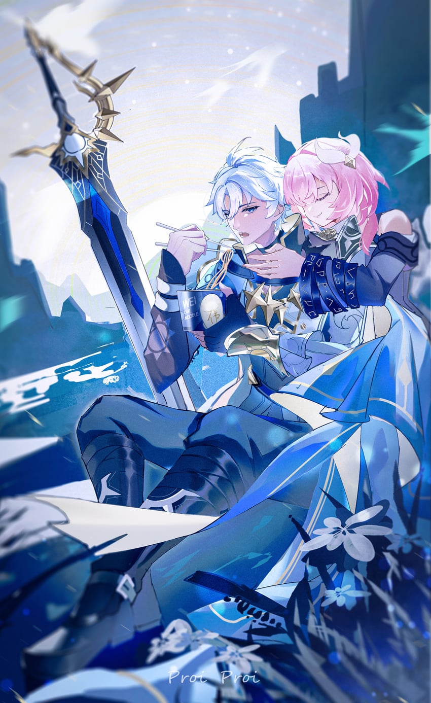 phainon and cyrene (honkai and 1 more) drawn by 1104373248