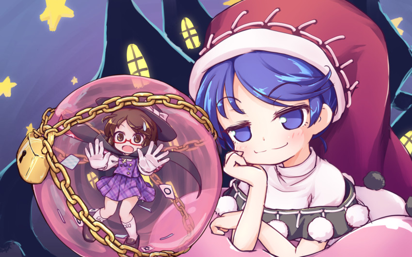doremy sweet and usami sumireko (touhou and 1 more) drawn by isu_(is88)