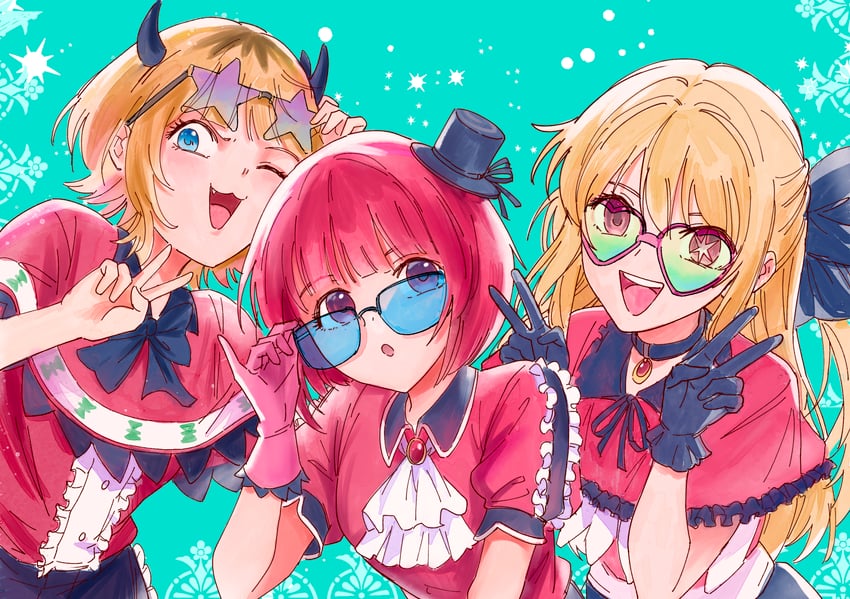 arima kana, hoshino ruby, and memcho (oshi no ko) drawn by nguyen_huy