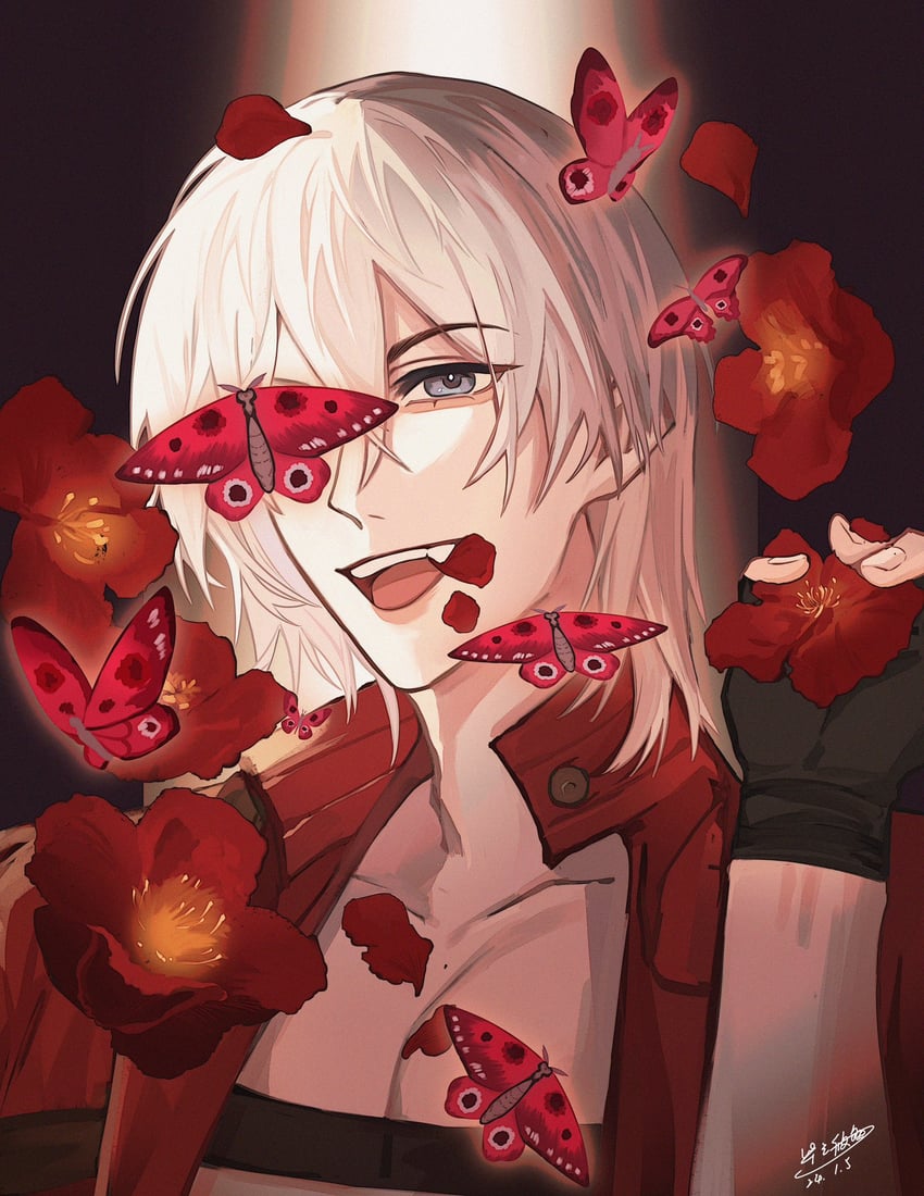 dante (devil may cry and 1 more) drawn by bizhiyouran