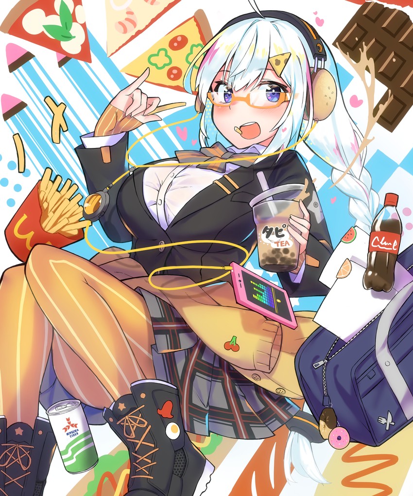 kizuna akari (vocaloid and 2 more) drawn by marubo