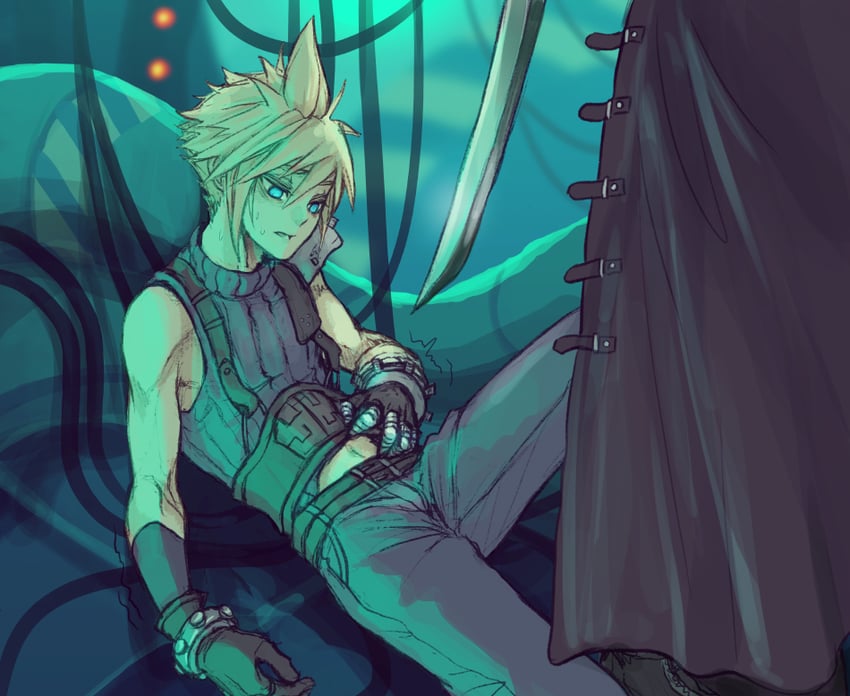 cloud strife and sephiroth (final fantasy and 1 more) drawn by cloudcloudcloud