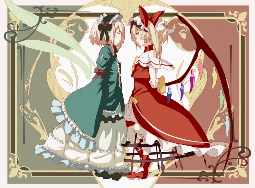flandre scarlet and souffle (touhou and 1 more) drawn by ere_(2516325)