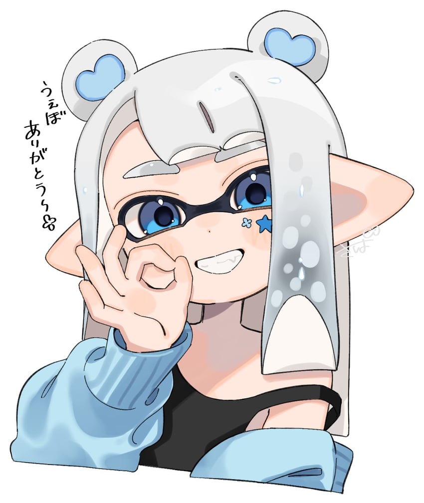 inkling player character and inkling girl (splatoon) drawn by sabata_saba
