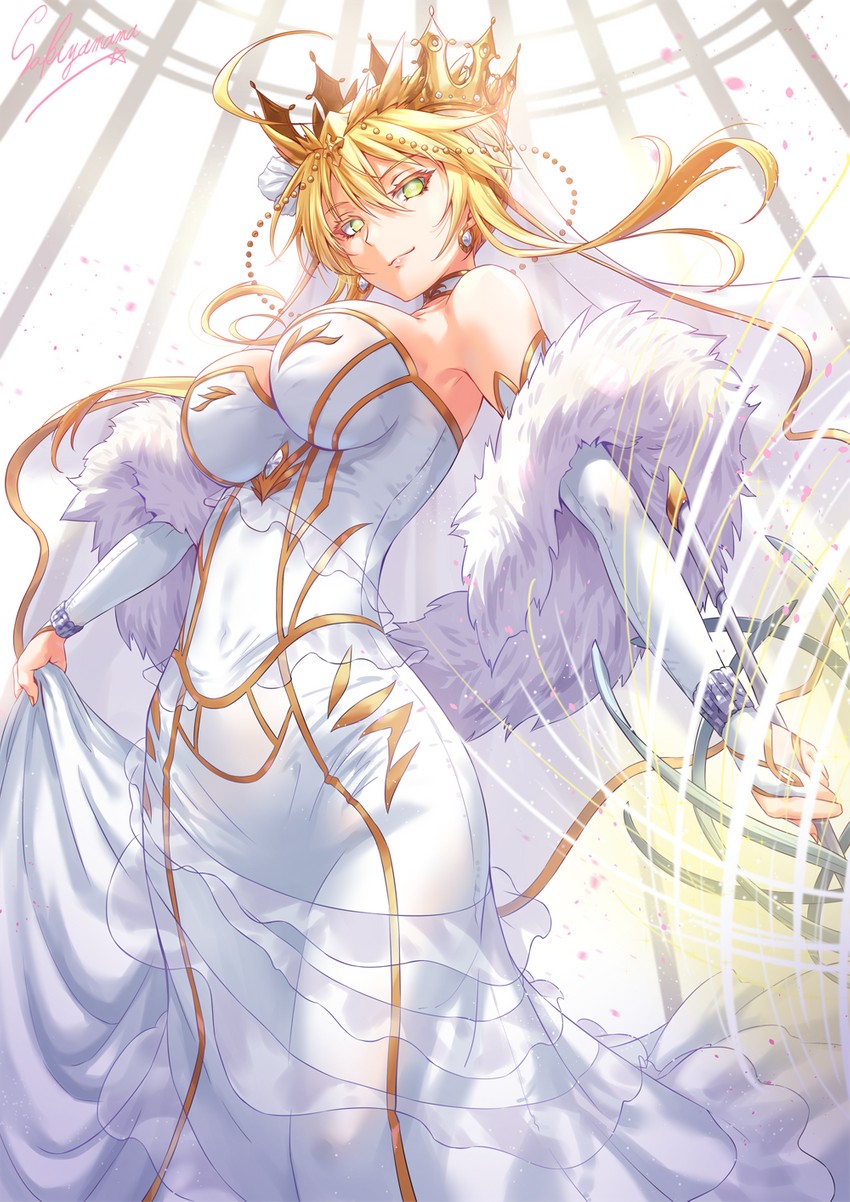 artoria pendragon and lion king (fate and 1 more) drawn by sakiyamama