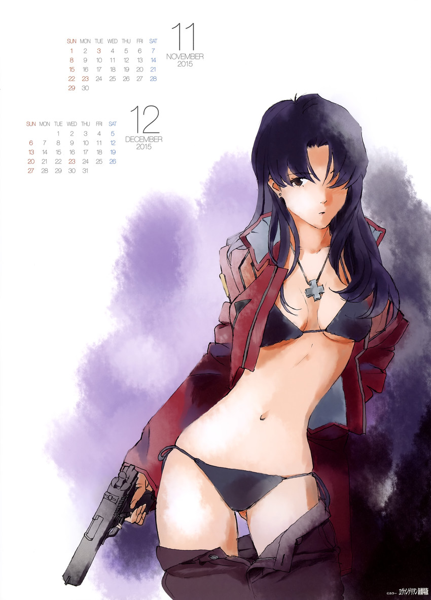 katsuragi misato (neon genesis evangelion and 1 more) drawn by honda_takeshi