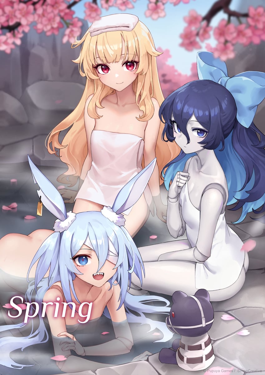 nobeta, monica, and tania (little witch nobeta) drawn by oopartz_yang