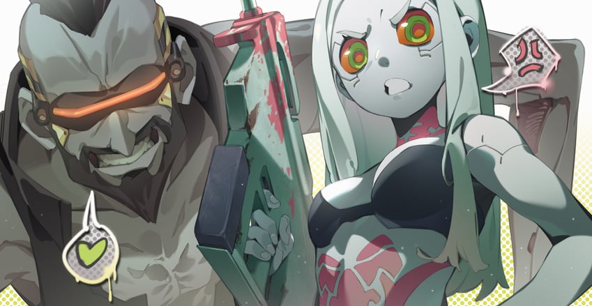rebecca and pilar (cyberpunk and 1 more) drawn by va9_(1430057660)