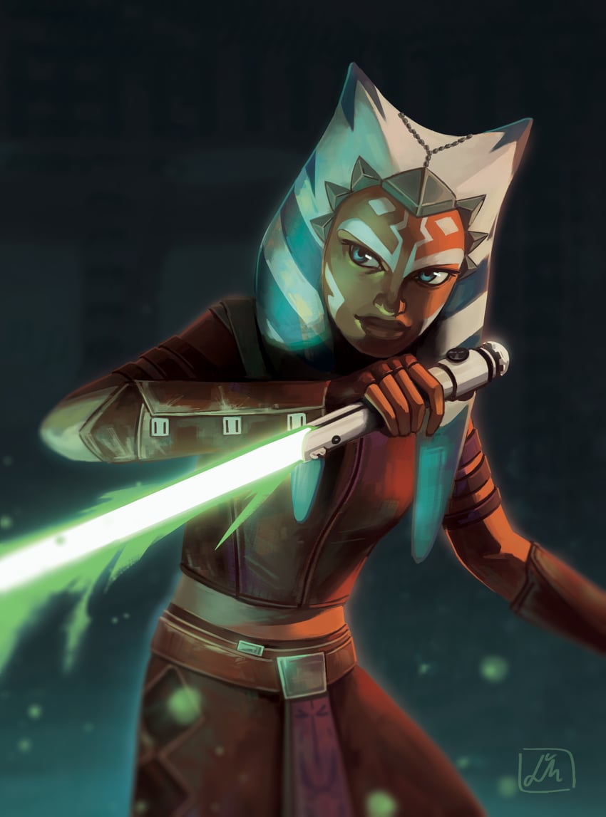 ahsoka tano (star wars and 1 more) drawn by lmakoova