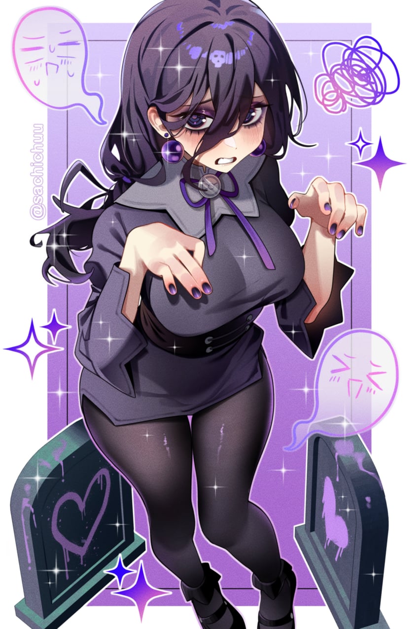 hex maniac (pokemon and 1 more) drawn by sachichuu