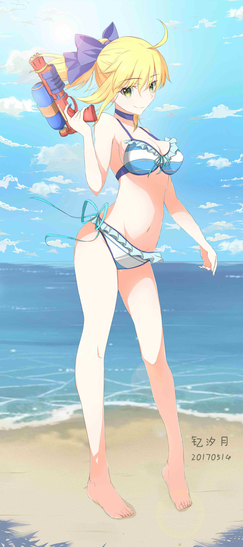 artoria pendragon and saber (fate and 1 more) drawn by aiqing