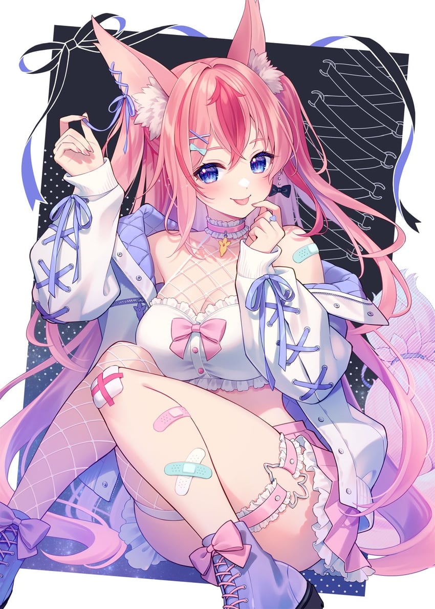 hanayono menora (indie virtual youtuber) drawn by koyama_kariko