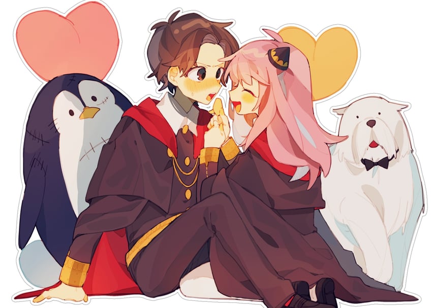 anya, damian desmond, and bond (spy x family) drawn by yingwdcp999