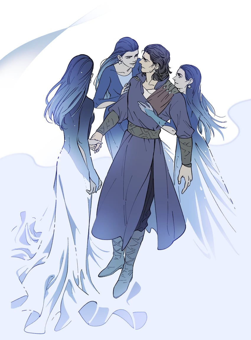 gale and mystra (dungeons & dragons and 2 more) drawn by 5altybitter5
