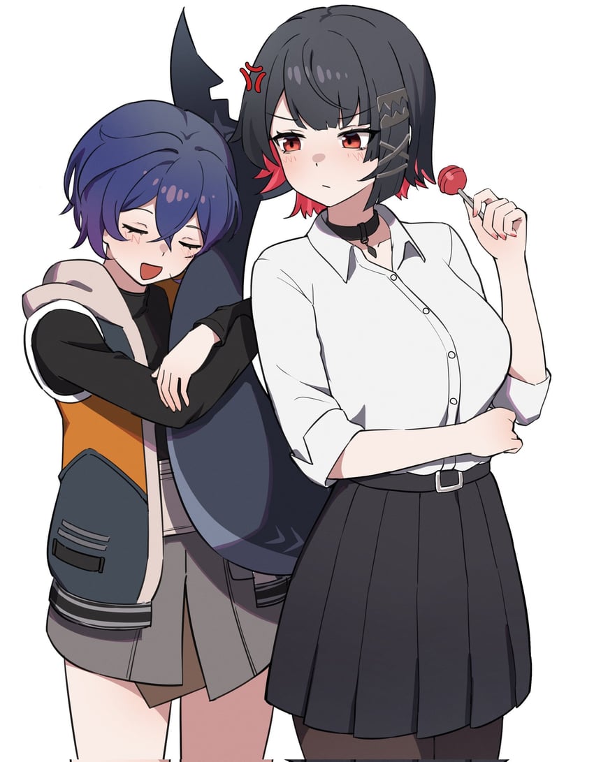 ellen joe and belle (zenless zone zero) drawn by iffyru