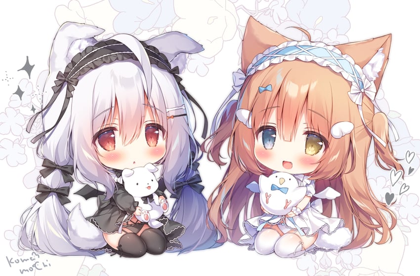 komako and lyla (original) drawn by momozu_komamochi