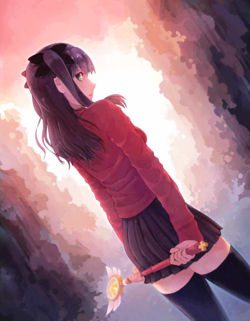 tohsaka rin and magical ruby (fate and 1 more) drawn by baiyang_miemie