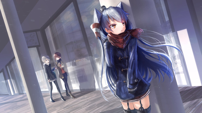 amatsukaze, z1 leberecht maass, z3 max schultz, failure penguin, and miss cloud (kantai collection) drawn by kanju