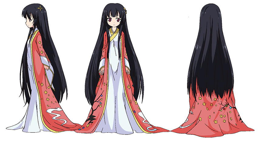 houraisan kaguya (touhou and 1 more) drawn by karaori