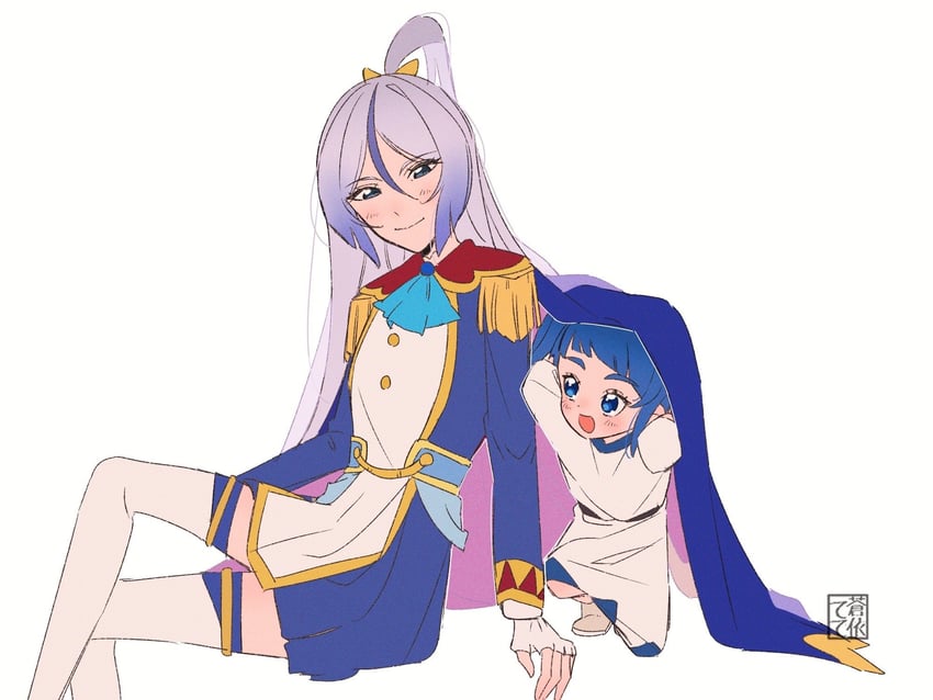 sora harewataru and shalala (precure and 1 more) drawn by aoi_tete