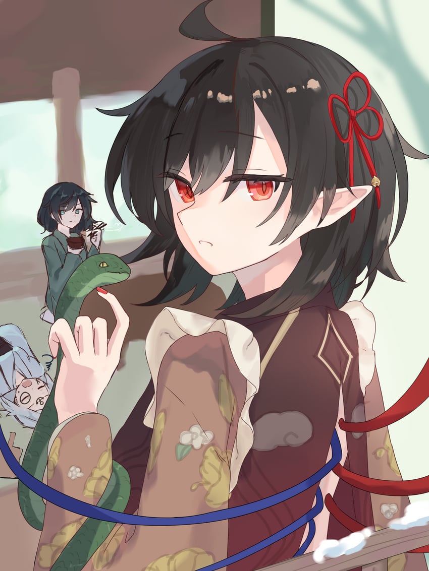 houjuu nue, murasa minamitsu, and kumoi ichirin (touhou) drawn by yakubyougami_(user_hdjz8322)