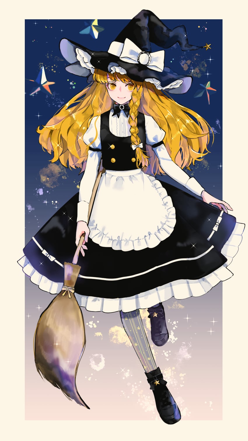 kirisame marisa (touhou and 1 more) drawn by ringocha