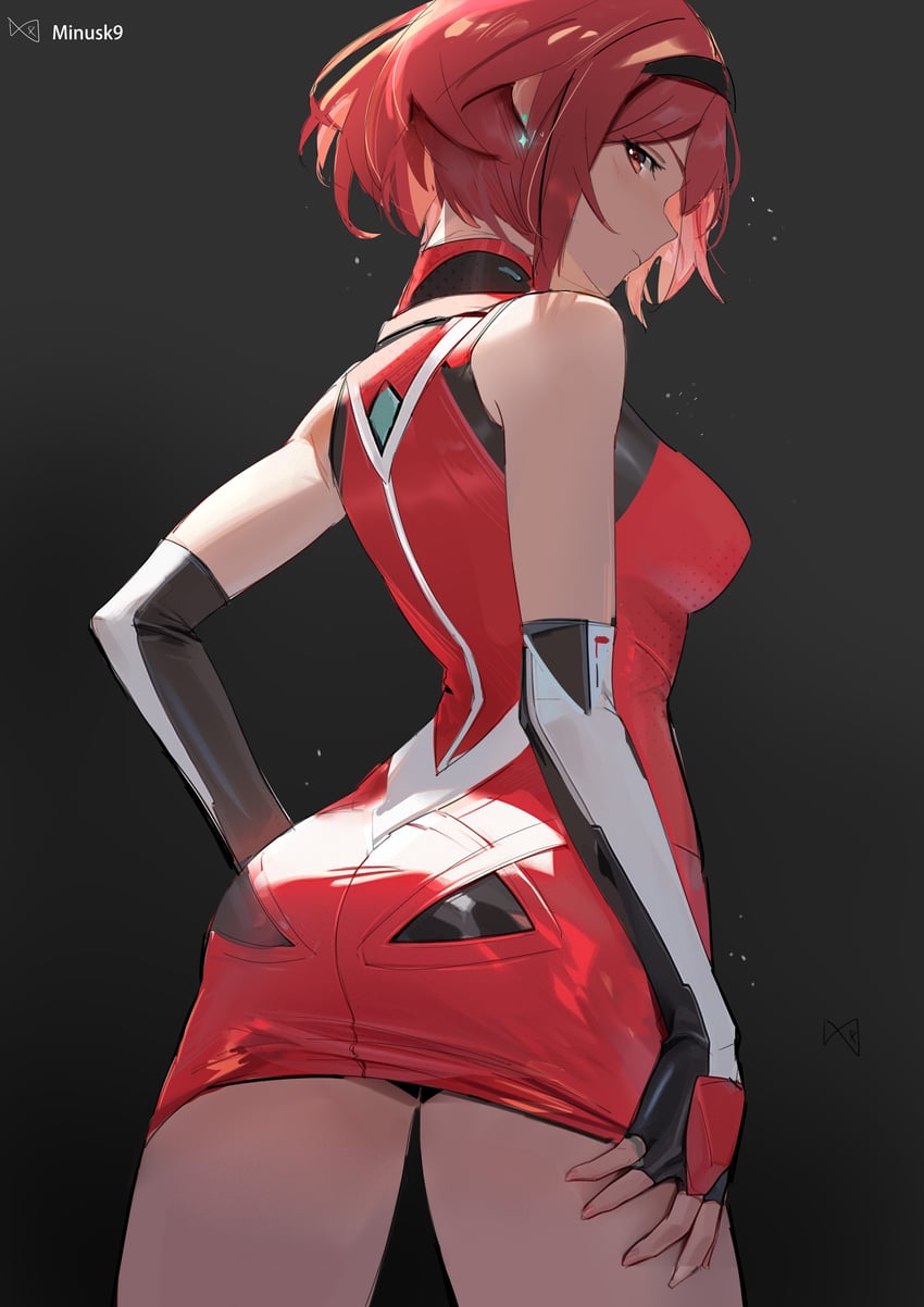 pyra (xenoblade chronicles and 1 more) drawn by minusk9