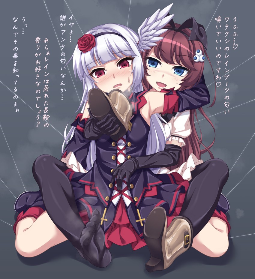 rain toushulkuru and silk lluyer (original) drawn by kyuutou_(kyuutouryuu)