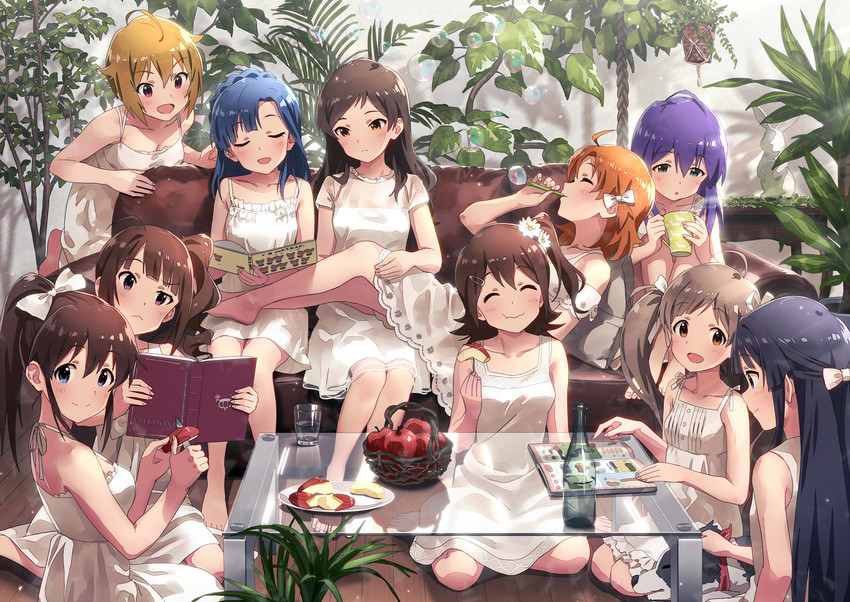 kitazawa shiho, nanao yuriko, ibuki tsubasa, mogami shizuka, mochizuki anna, and 6 more (idolmaster and 1 more) drawn by sonsoso