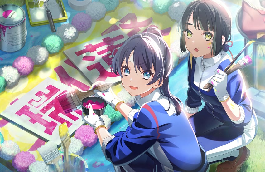 murano sayaka and momose ginko (love live! and 1 more)