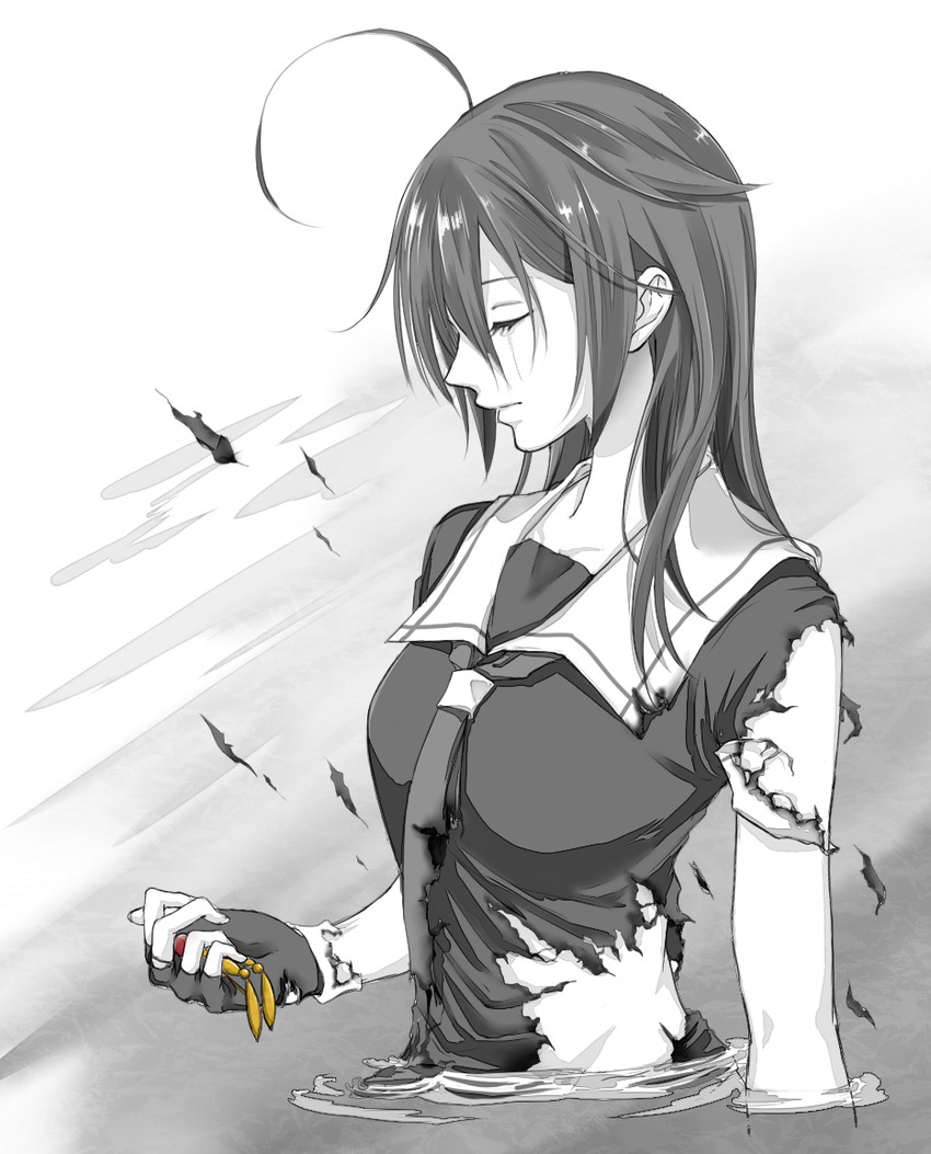 shigure and shigure kai ni (kantai collection) drawn by aoyashio_rin