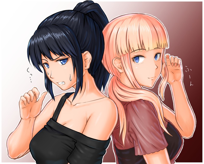 katou asuka and sasaki fuuka (watashi ga motenai no wa dou kangaetemo omaera ga warui!) drawn by kizou