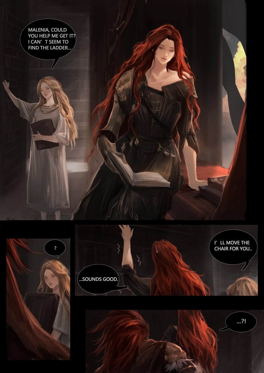 malenia blade of miquella, miquella, and starscourge radahn (elden ring) drawn by shadderfans