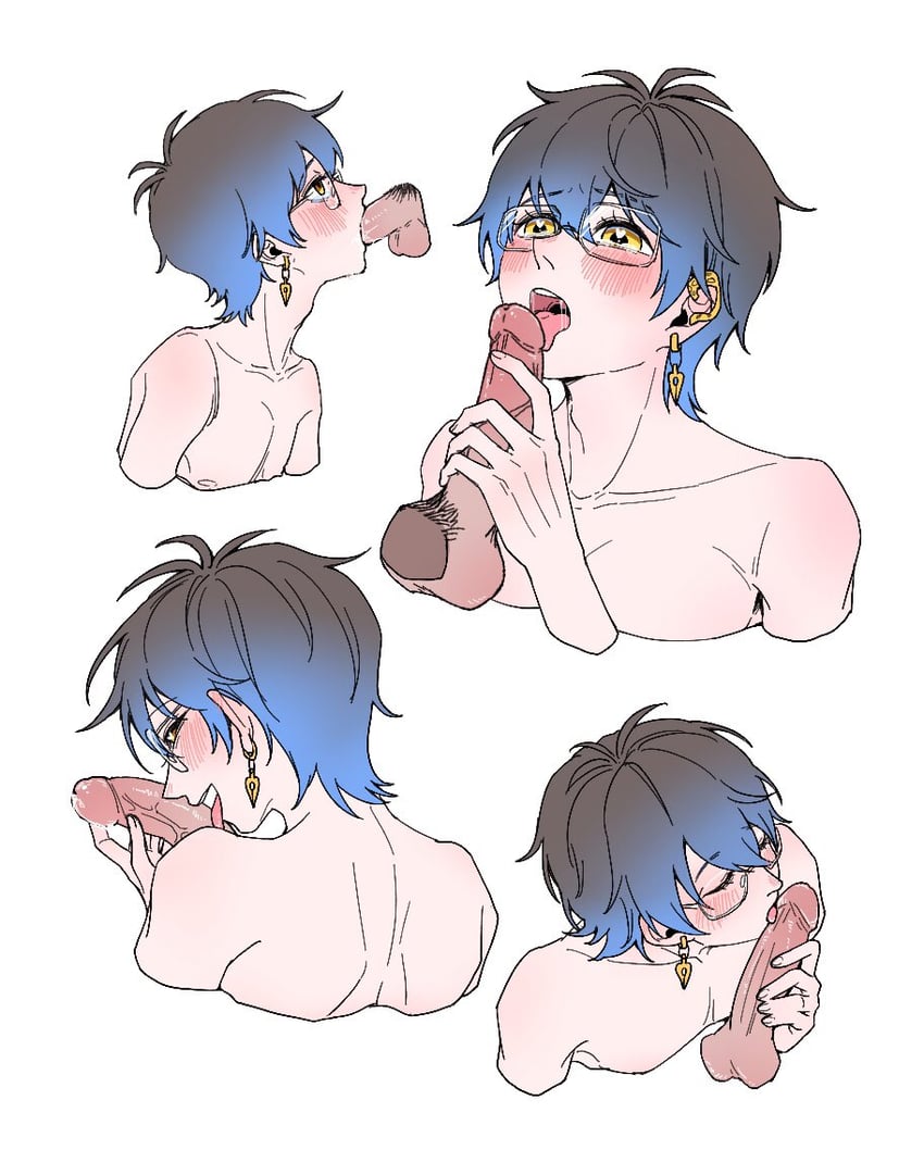 ike eveland (nijisanji and 1 more) drawn by fouqi