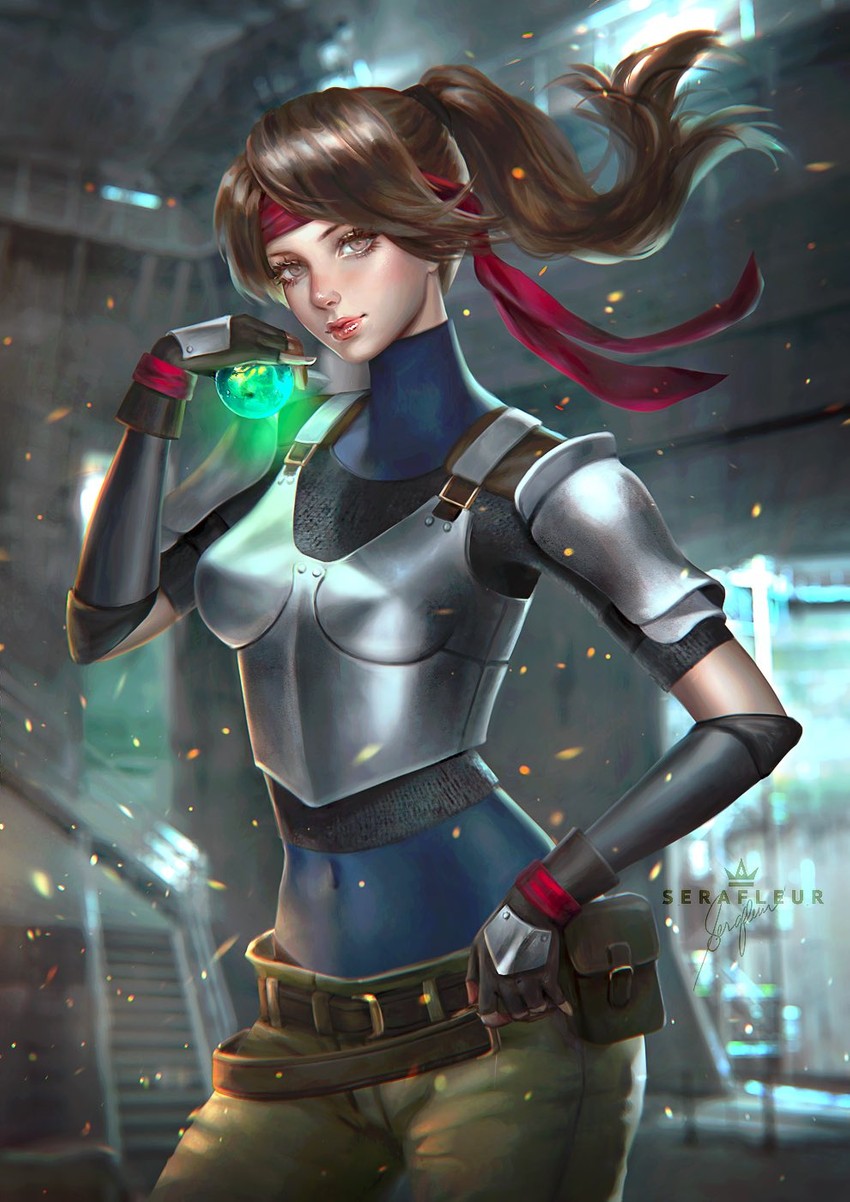jessie rasberry (final fantasy and 2 more) drawn by serafleur