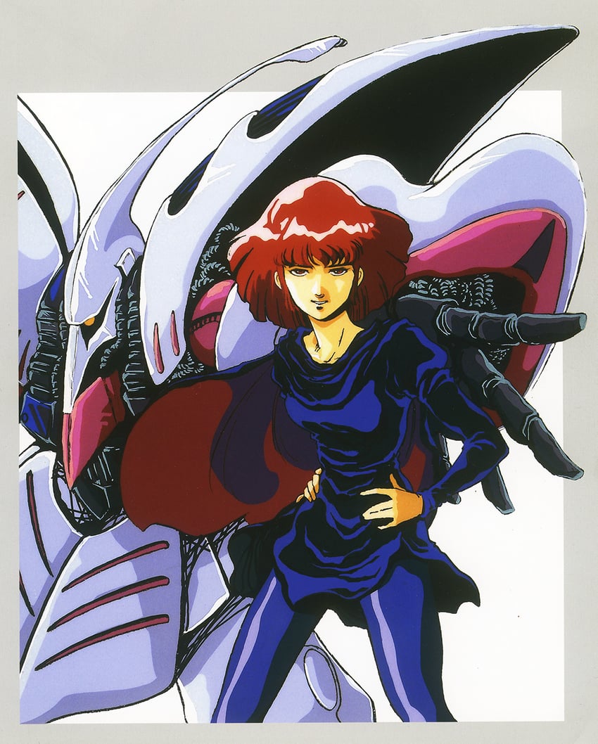 haman karn and qubeley (gundam and 1 more) drawn by mikimoto_haruhiko