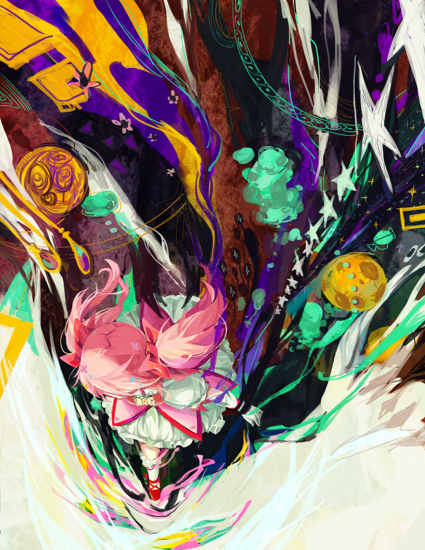 kaname madoka (mahou shoujo madoka magica) drawn by rye-beer