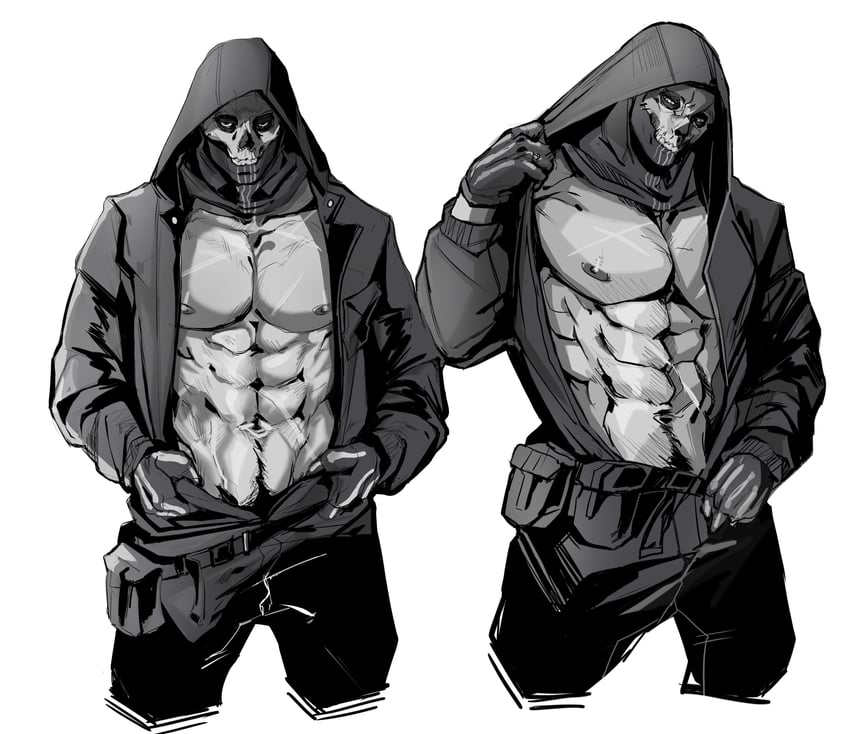 ghost (call of duty and 1 more) drawn by fartingdoggi