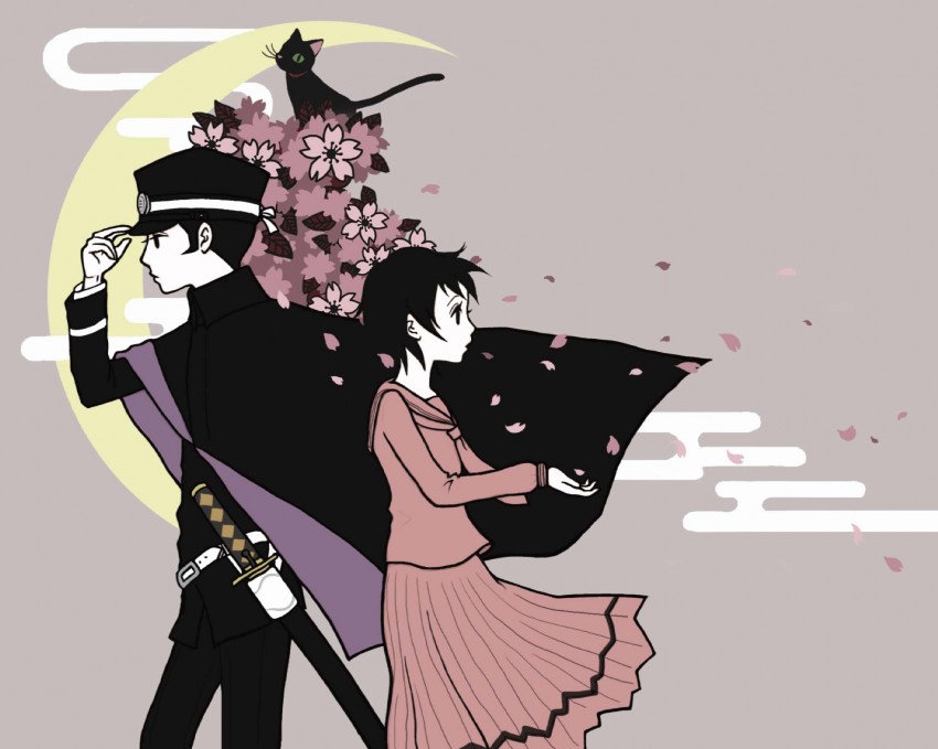 kuzunoha raidou, gouto, and daidoji kaya (shin megami tensei and 1 more) drawn by enraku_(kemulily)