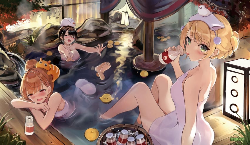 oozora subaru, shigure ui, and sendo yuuhi (hololive and 2 more) drawn by nishiro_hato
