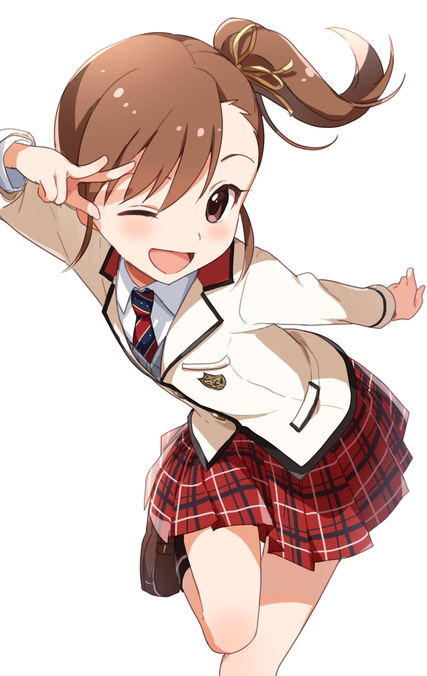 futami mami (idolmaster and 2 more) drawn by buchi_(y0u0ri_)