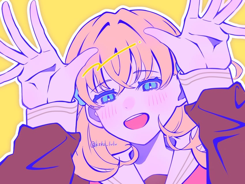 hinoshita kaho (love live! and 1 more) drawn by kzkz_lvlv